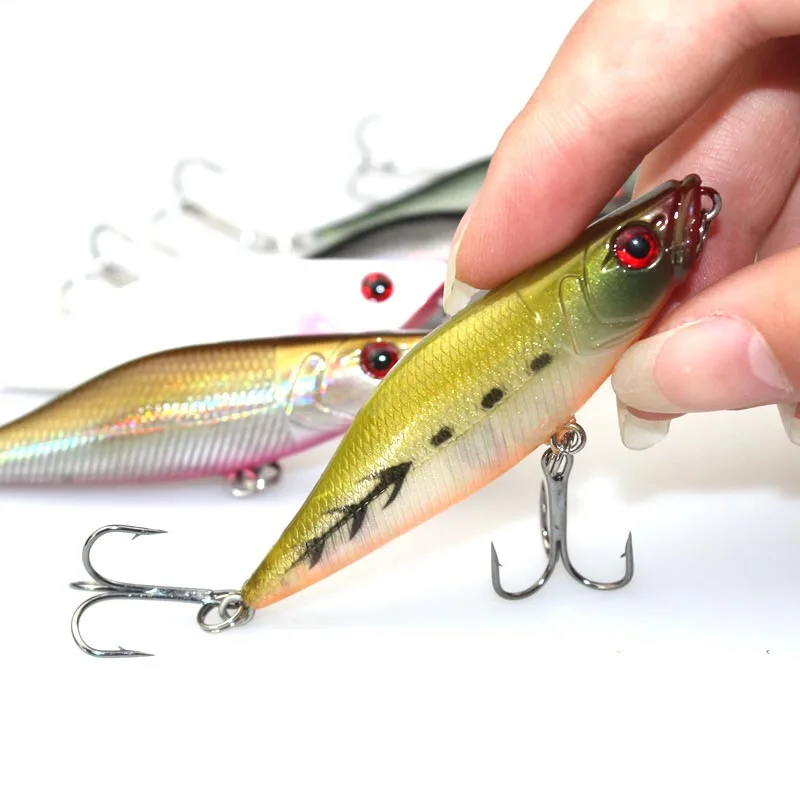1PCS Fishing Lure 7CM 7.2G Crankbait Plastic Hard Bait Fresh Water Deep