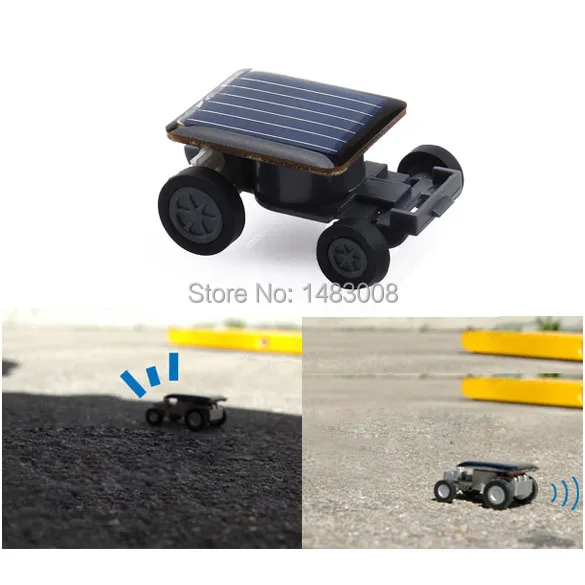 Lovely Solar Power Mini Toy Car Racer The World\'s Smallest Educational Gadget
