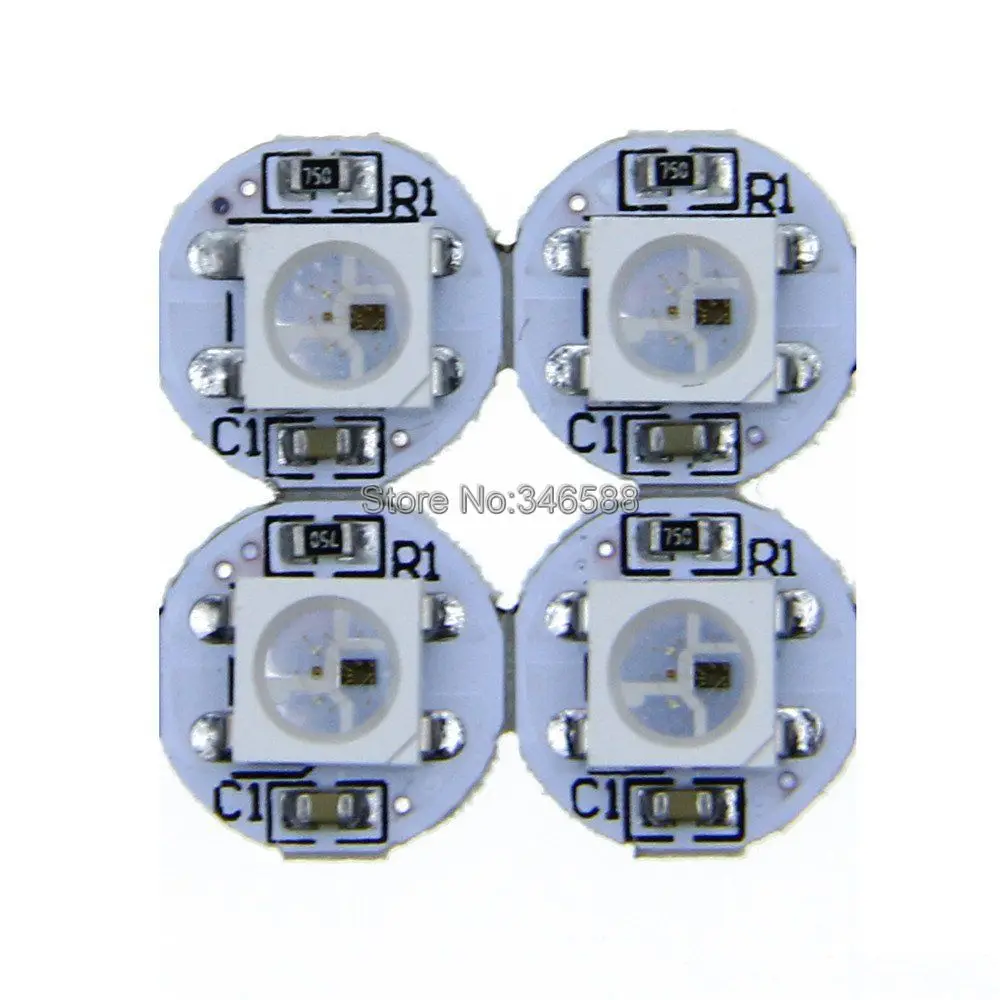 10 100 шт. DC5V WS2812B индивидуально адресуемый RGB Полноцветный встроенный WS2811 IC 5050 SMD