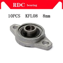 Bloc d'oreiller rhombique avec insertion en alliage de zinc, support d'arbre linéaire, partie CNC, 8mm, 10 pièces, KFL08 KL08 FL08 08