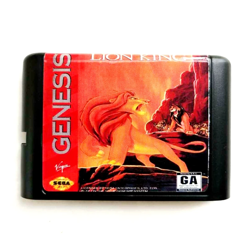 Lion King 16 Bit MD Kartu Memori untuk Sega Mega Drive 2 ...