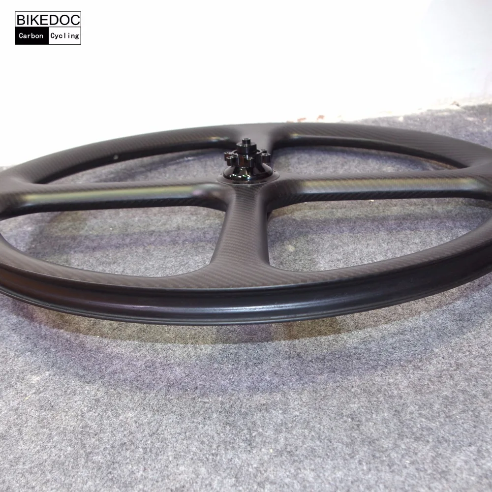 Clearance BIKEDOC Mountain Bike Carbon 4 Spoke Wheel 650b Bicycle Wheel 27.5er Mtb wheel Clincher Tubuless 6