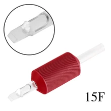 15F " 25 мм 20 шт тонкие линии Красный одноразовый зажим для нанесения татуировки трубки с наконечниками профессиональные для татуировки аксессуары оборудование поставка оборудования