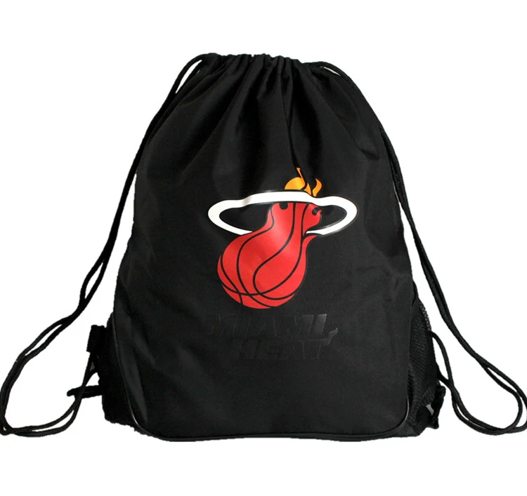 Miami Heat Basketball Outdoor Sports Cinch sack Drawstring backpack Gym