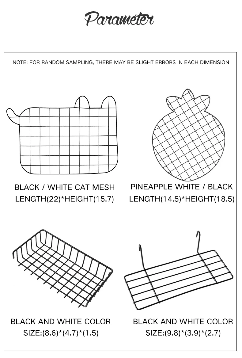 HBH Multifunction Cat shape Grid Panel,Wall Decor Photo Wall Wall Art Display Organizer, Size22 x 15.6, Home decoration  (9)