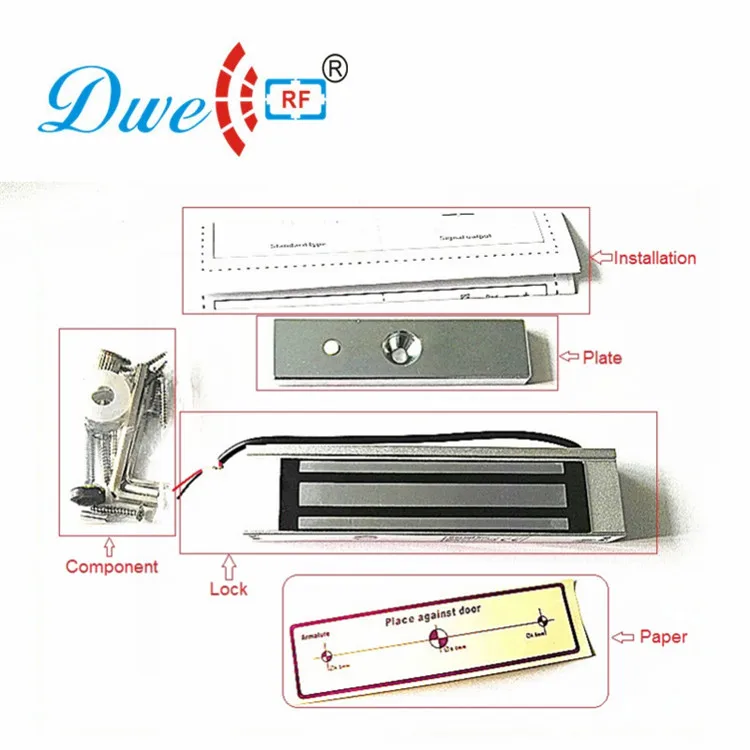 DWE cc rf Система контроля доступа Наборы с магнитный замок двери, Мощность, ключи, Управление доступом Лер, кнопка для Стекло двери