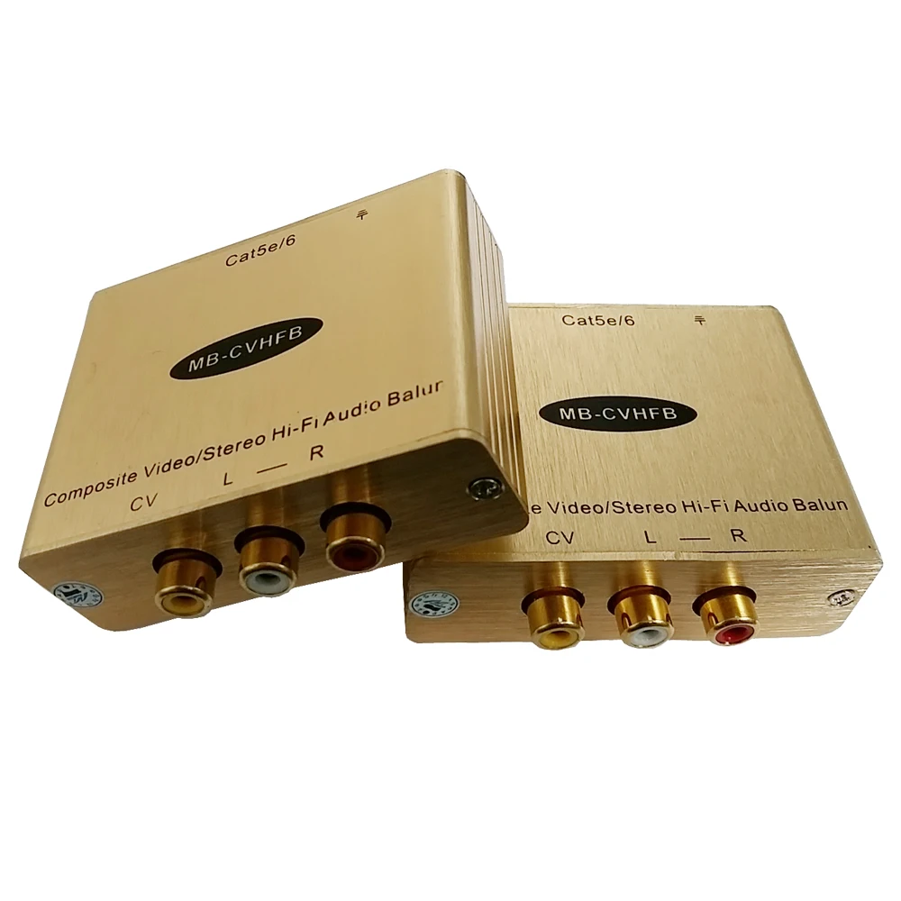 

Analog AV Extender Over Cat5e/6 RCA Audio and video to RJ45 RCA AV converter