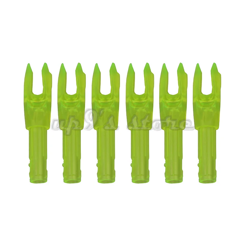 500 pcs Transparent Yellow Archery Nock S Size Arrow Shaft "G" Nocks