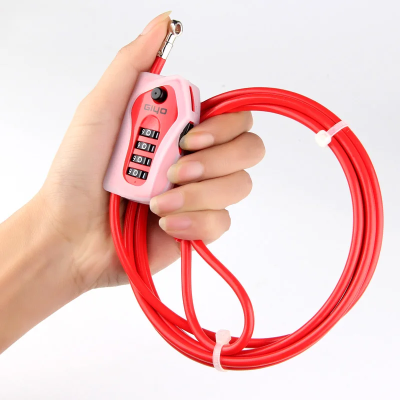 

Bicycle Cable Lock Ski board Motorcycle MTB Road Bike Lock Anti-Theft Combination 4 Digit Code Helmet Wire Lock For Bicycle