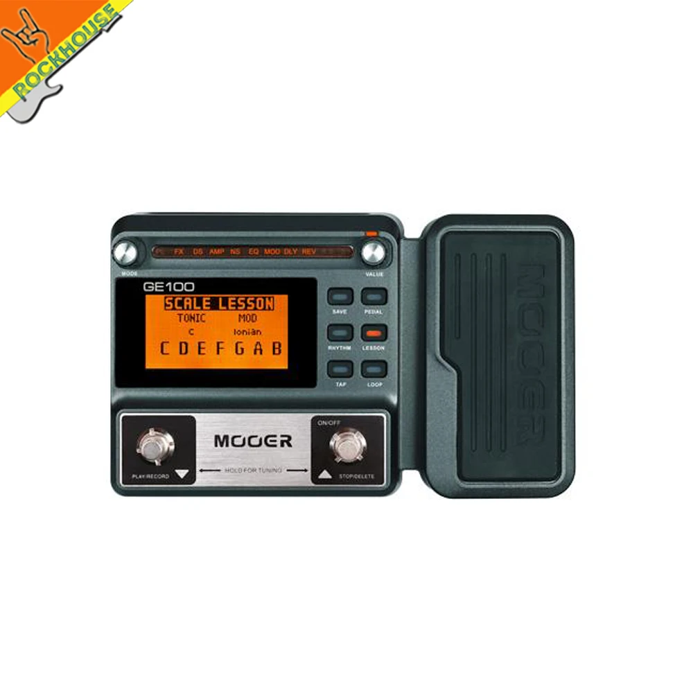 

Mooer GE100 Guitar Multi-effects Processor 80 factory presets Effects 60 Effect Models 40 Drum machine Top Quality free shipping
