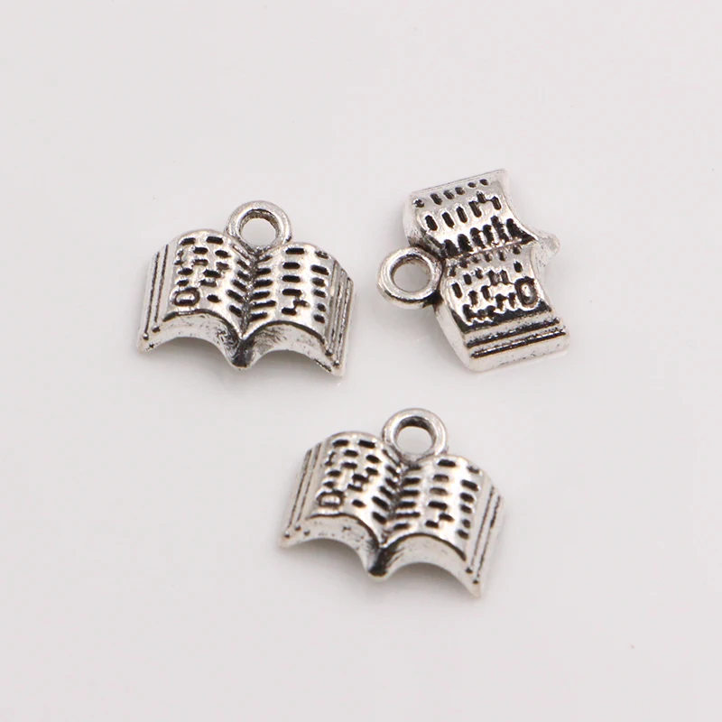 Buy XCHARMS 20pcs Charms Reading Book Alloy Pendants