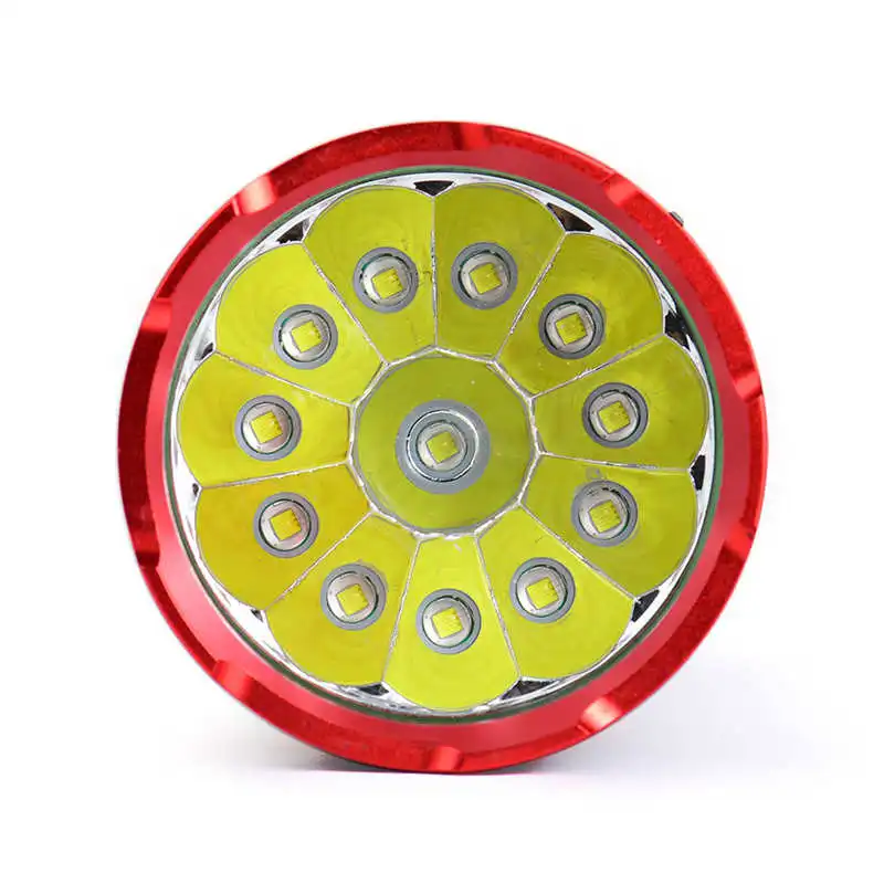 Supwildfire 35000LM 12 x XM-L T6 LED Power Digital Display Hunting Flashligt lanterna led t6 led flashlight 18650 #3S27 (4)