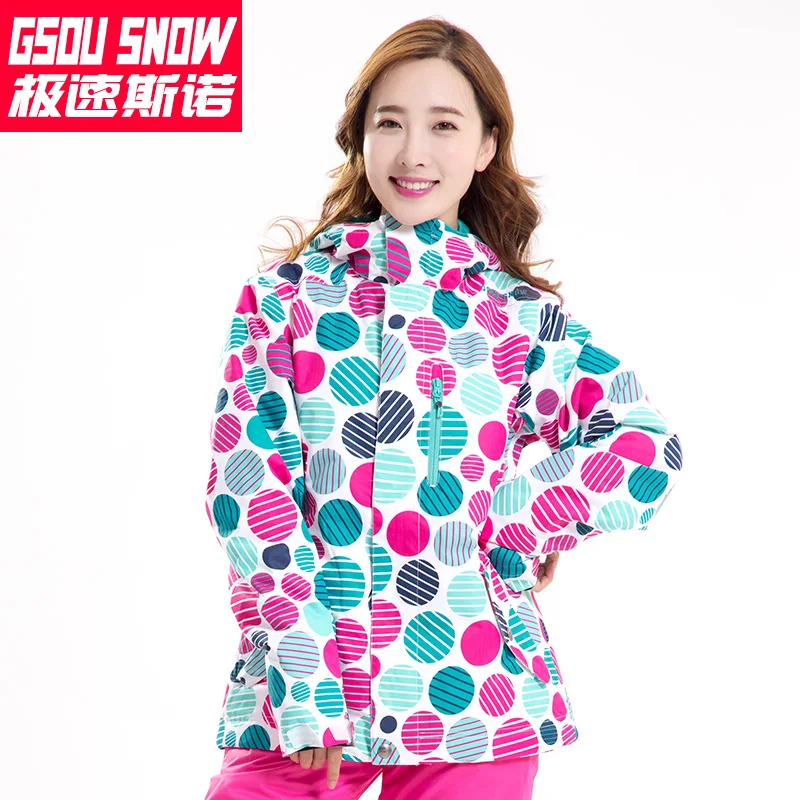 Gsou traje de esquí de montaña nowboard Chaquetas Chaqueta de invierno para las mujeres Veste mujer traje de esquí chaquetas de esqui