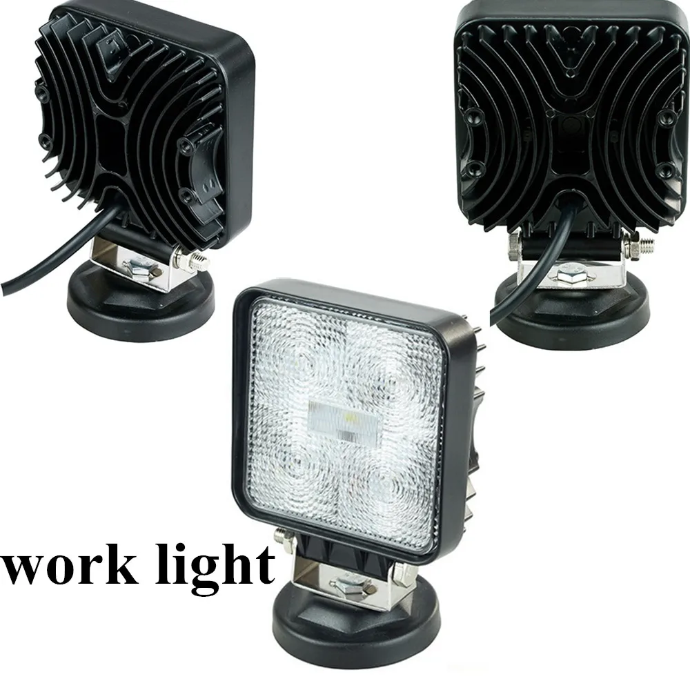 ФОТО  work light 9 32V for Motorcycle Trailer 4WD ATV 4X4 Boat 4Inch 15W LED Working Driving Light Lamp Spot Beam