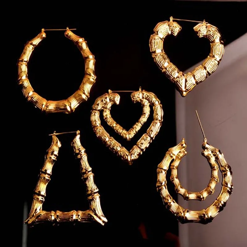 Heart Bamboo Earrings Ideas Pare On Bamboo Gold Hoops Ping Low Aliexpress Heart Hoop Earrings