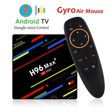 H96 Max+ 4K Android 8.1 TV box 4GB/32GB RK3328 Quad-core Smart TV Box USB 3.0 Wifi 2.4GHZ HD 2.0 Set-Top box Include Air Mouse