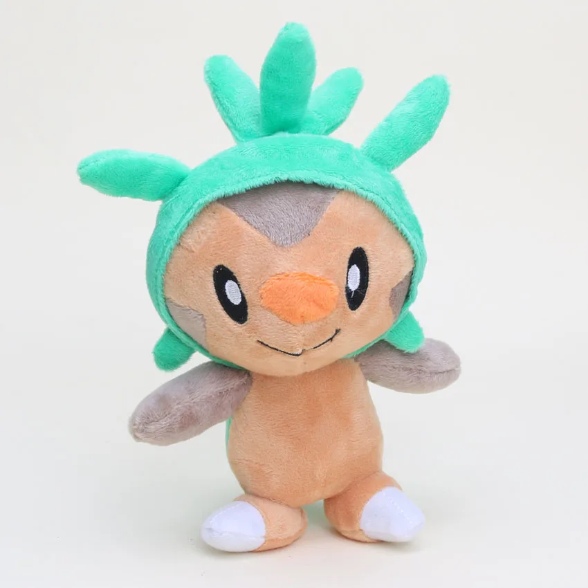 17-24 см карманная плюшевая кукла Chespin Fennekin Froakie аниме плюшевая игрушка мягкие плюшевые животные игрушки - Цвет: Коричневый