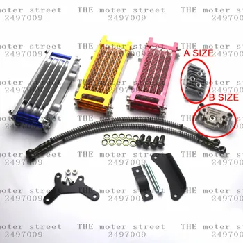 

free shipping Motorcycle Oil Cooling Cooler Radiator for Pit Dirt Bike ATV Quad 50 70 90 110CC Pitpro Pitster Pro SDG DHZ SSR