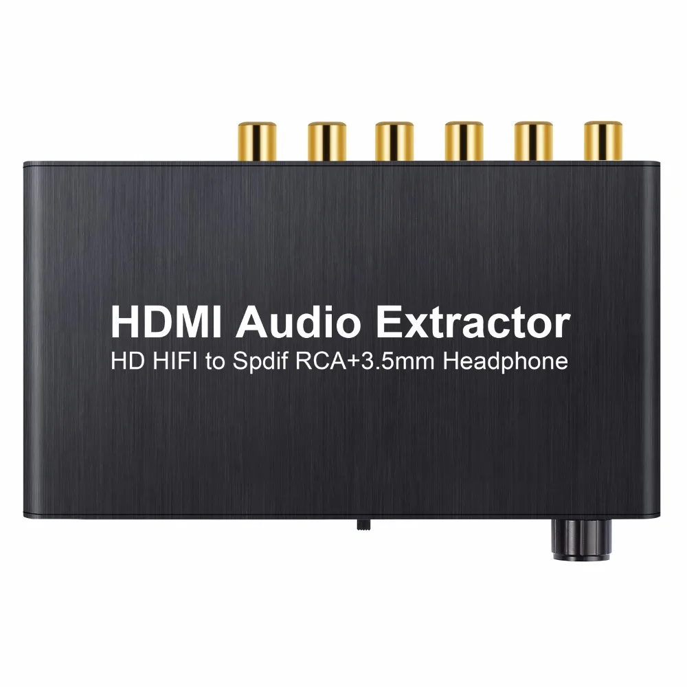 4K HDMI аудио экстрактор HDMI к HDMI+ SPDIF+ 5.1CH RCA+ 3,5 мм стерео наушники для Blu-Ray DVD плеер PS3 PS4 ЦАП конвертер