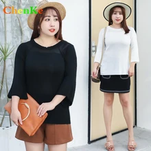 ChenKe/ Корейская Весенняя версия, новые летние повседневные Элегантные женские тонкие свитера больших размеров, вязаные милые фирменные Топы