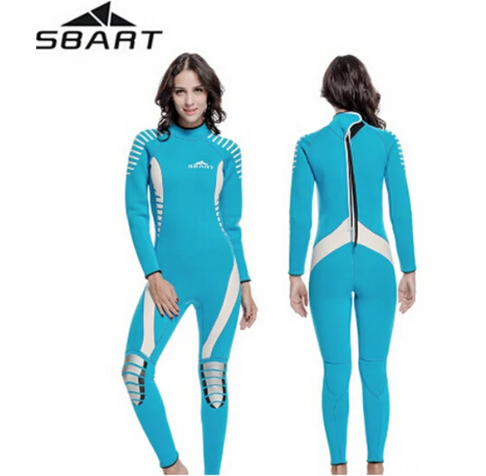 

SBART 3MM Neoprene One Piece Wetsuit For Men Women Spearfishing Surfing Diving Equipment Suits Swimwear