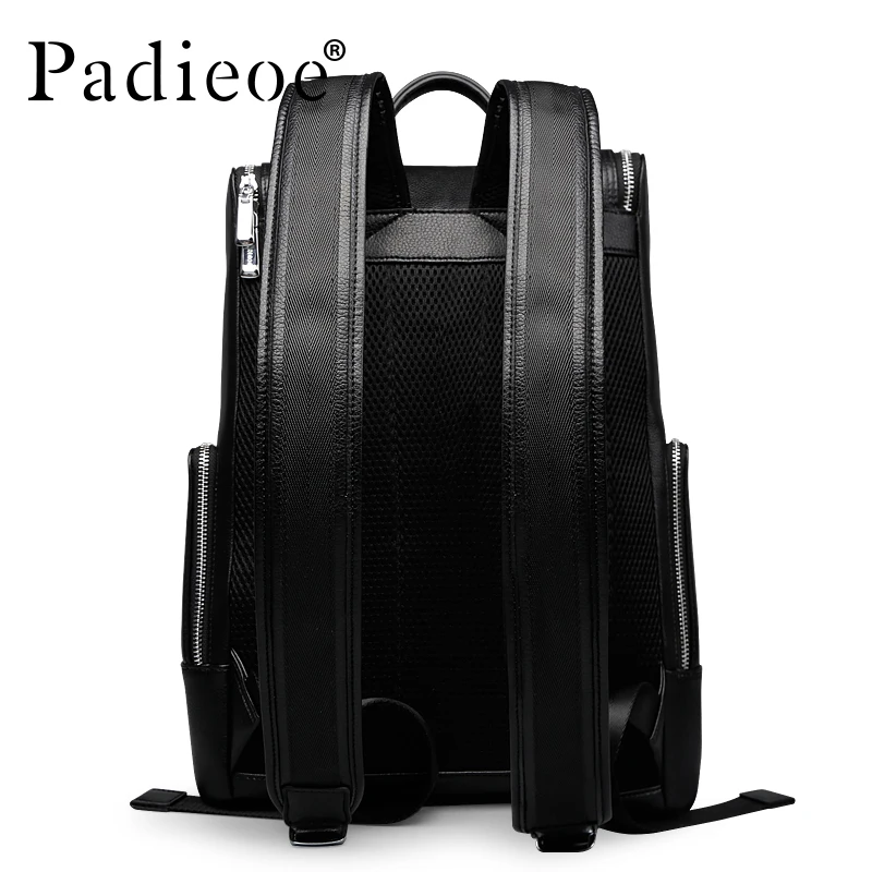 Padieoe для мужчин Рюкзак bookbag s сумка пояса из натуральной кожи роскошные колледж