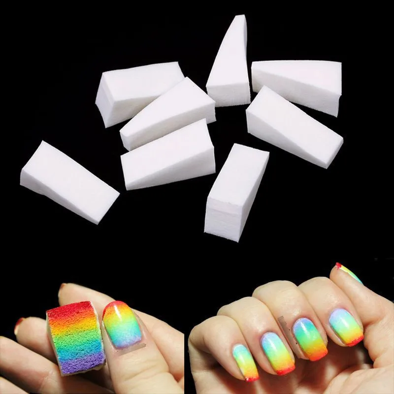 24pcs Gradient Nails Soft Sponges for Color Fade Manicure DIY Creative