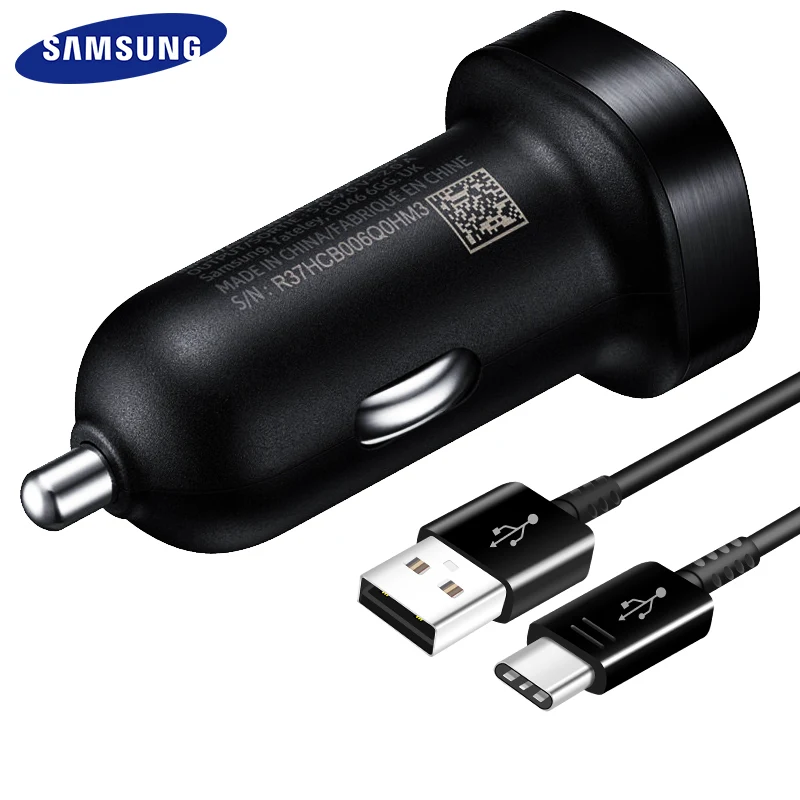 

Samsung note9 S9 S8 plus Fast Car Charger Original Adapter 18W 9V2A 1.2m USB Type C Cable Travel USB Note8 S 9 S 8 C5 C7 C9pro