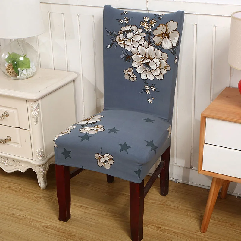 Forcheer чехлы на стулья чехол с цветочным принтом Универсальный анти-грязный стрейч для свадеб банк Декор отеля - Цвет: color14