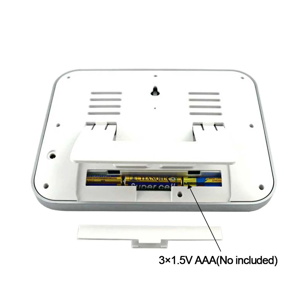 Крытый Открытый Цифровой термометр гигрометр Беспроводная метеостанция сенсорный экран ЖК-будильник Измеритель температуры и влажности