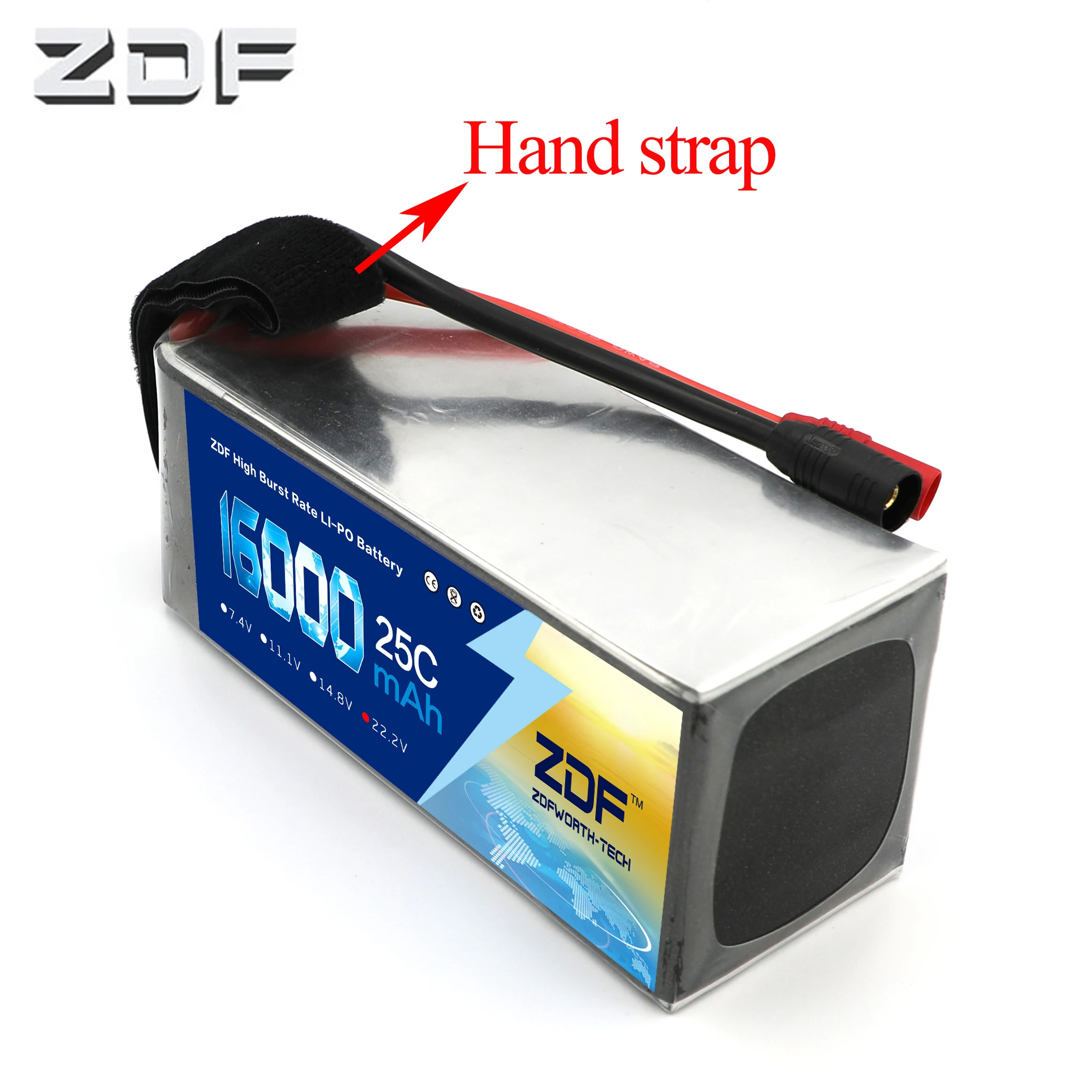 ZDF хорошее качество Lipo батарея 22 2 в 6S 16000 мАч 25C-50C RC AKKU для самолета вертолета лодки