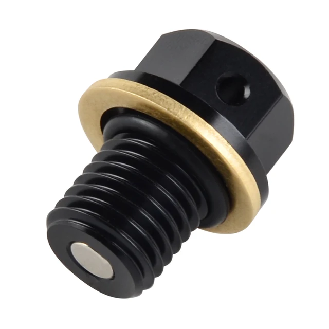 Magnetic Oil Drain Plug Bolt For Honda CBR125R CBR250R CBR300R CBR400R CBR500R CBR600RR CBR900RR CBR954RR CBR1000RR Black