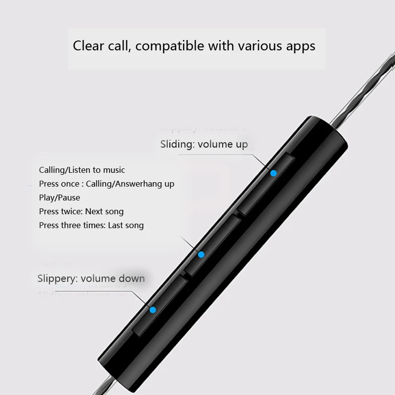 Super Bass Sound Earphone Dual Unit Stereo Wired Headphone earphones with microphone Headset For Computer MP3 Smartphone Samsung (4)