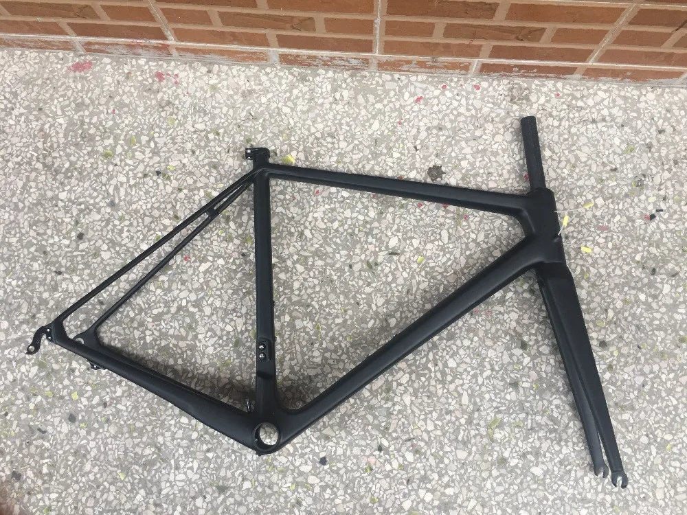 Excellent classic design FASTERWAY PRO full black with no logo carbon road bike frameset:carbon Frame+Seatpost+Fork+Clamp+Headset,free ems 10