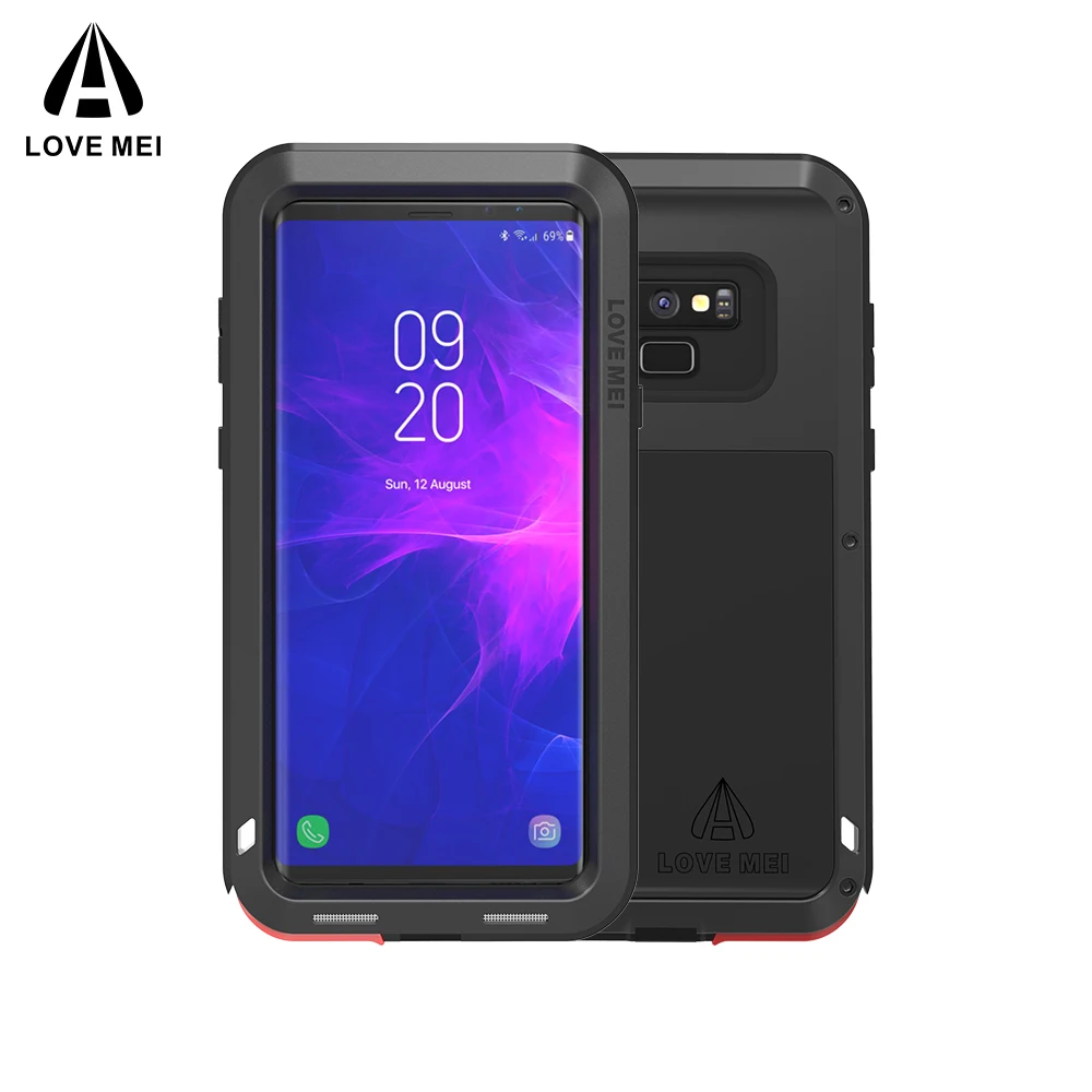 

Case For Samsung Galaxy Note 8 9 4 3 LOVEMEI Powerful Metal Armor Shockproof Aluminum Phone Case For Samsung Note 10 Pro Edge FE
