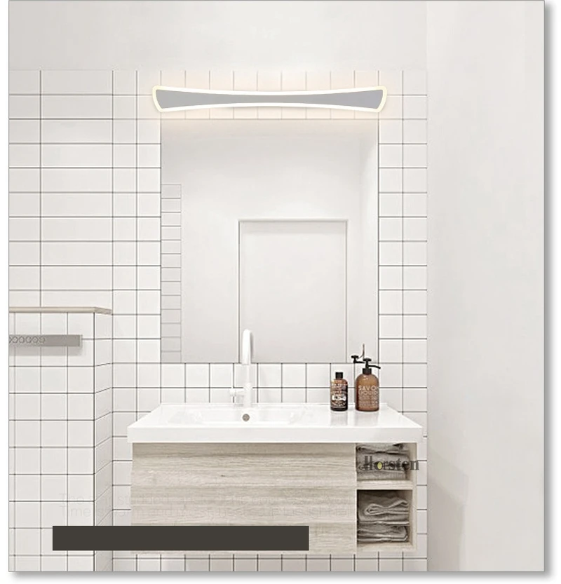 Modern Simple LED Mirror Lights 40-120cm Long Wall Lamp For Bathroom Bedroom Aluminum Acrylic Wall Sconce Lamp 110-220V (11)