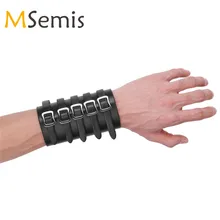 1 шт. унисекс панк искусственная кожа нарукавники регулируемые пять пряжек рукавицы браслет широкие средневековые нарукавники защитные Руки Броня манжеты