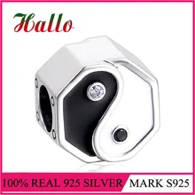 Китайский Yingyang бисера Рождество эмаль талисманы для изготовления ювелирных изделий Подходит pulsera breloque pour изготовление bijoux