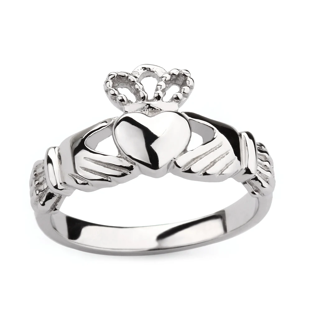 Somen Ring Women 925 Sterling Silver Ring Claddagh Wedding Band Engagement Rings Fashion Jewelry Femme Anillos De Plata 925