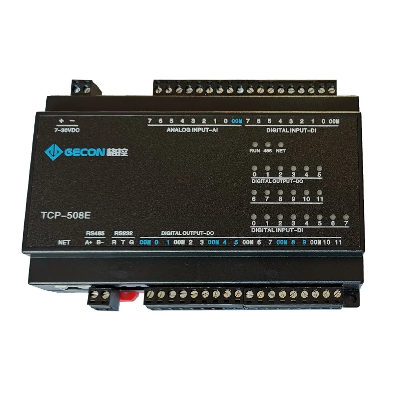 8AI аналоговый захват 8DI переключатель вход 12DO релейный выход RS485 RS232 Modbus Ethernet