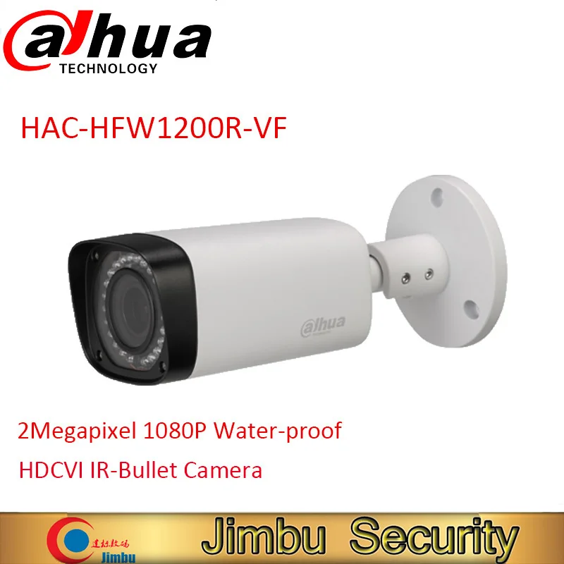 DAHUA HDCVI Bullet Camera HAC-HFW1200R-VF 2MP CMOS 1080P IR 30M IP67 2 7 ~ 12 мм vari-focal lens security camera HFW1200R-VF |