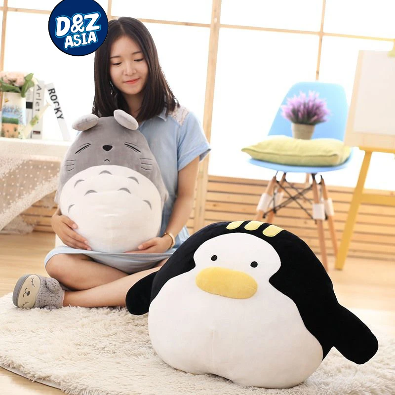 

Cartoon soft toys totoro plush cotton plush toys sleeping lying soft pillow car cushion birthday gift