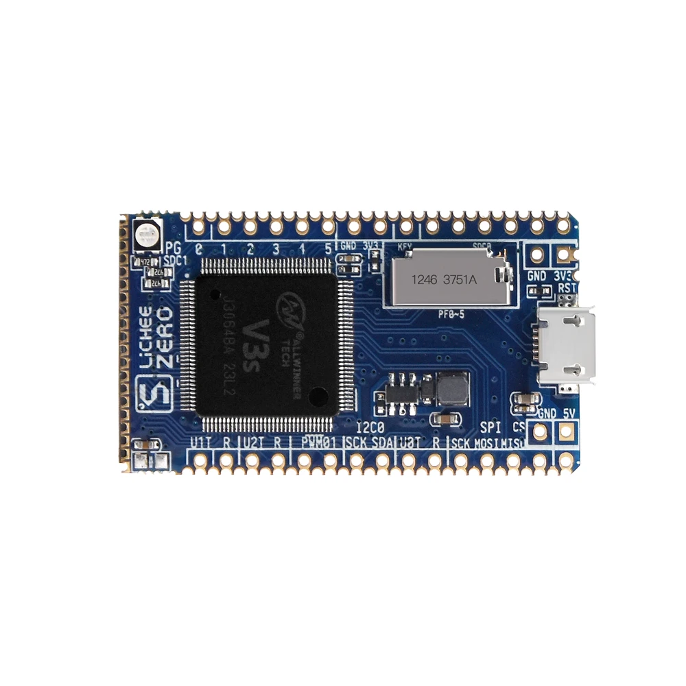 Бесплатная доставка Sipeed Lichee Pi ZeroW 1 ГГц Cortex A7 512Mbit DDR макетная плата Mini PC + WIFI
