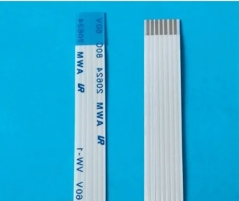 

10pcs FPC FFC Flexible Flat Cable 7 PIN 1.0 mm pitch Step Same Contact Sides Length 550 mm ZIF Type A