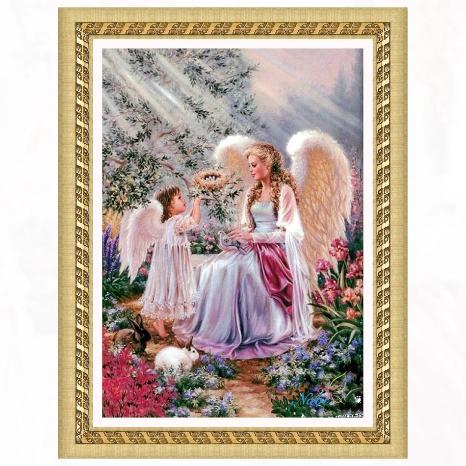 

religion angel fairy Round diamond mosaic painting diamond embroidery cross stitch - 3d diy full crystals icons kits 982CC