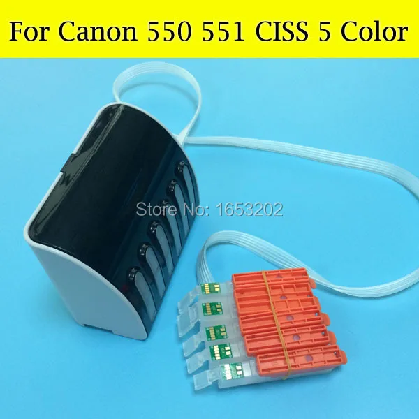 5 цветов СНПЧ Системы для Canon PGI-550XL CLI-551XL PGI550 CLI551 550 для Canon MG5450 IP7250 7250 принтер с ARC чип