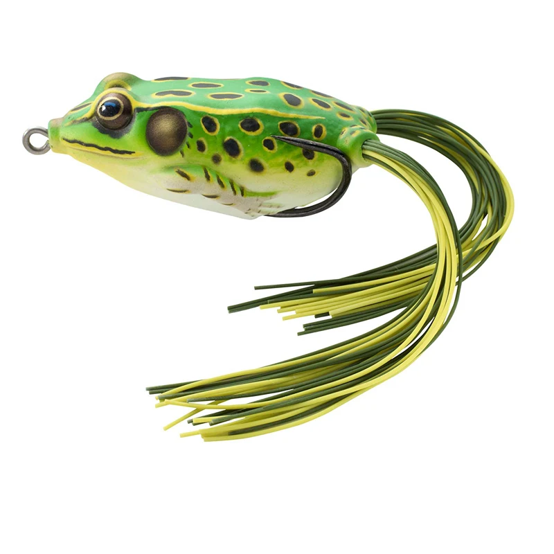 

1 PC Soft Tube Bait Japan Plastic Fishing Lures Frog Lure Treble Hooks Top Water Ray Frog 5.5CM 13G Artificial Soft Bait