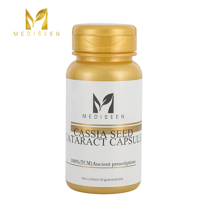 

Mediseen Cassia Seed Cataract capsule, Cure Visual impairment or blurred vision, fear of light, dark or yellow objects, 50pcs