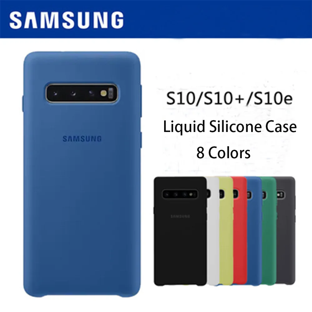 

Original S10 Case Samsung Galaxy S 10 Plus /S 10 e Silky Silicone Cover High Quality Soft-Touch Back Protective Shell S 10 S10 E