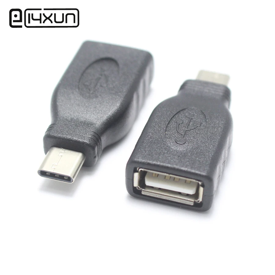 

EClyxun USB 2.0 Type A Female jack to Type C USB Male Plug OTG Connector Adapter for Data Line Phone U Disk